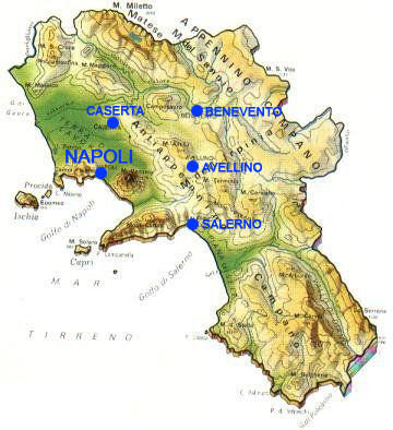 mappa campania