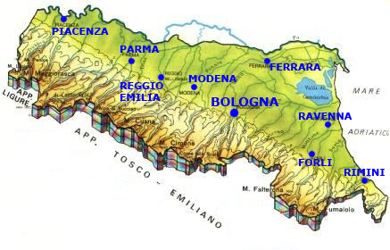 mappa emilia-romagna